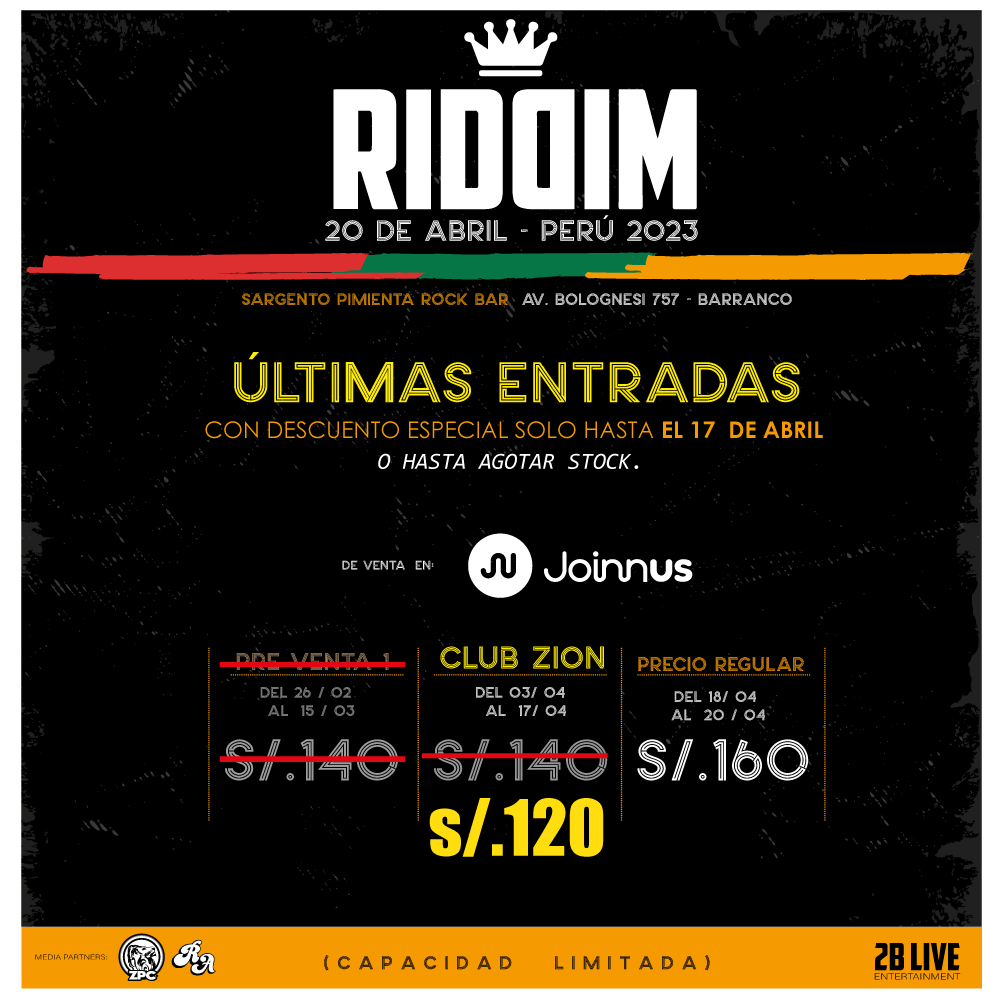 ENTRADAS RIDDIM